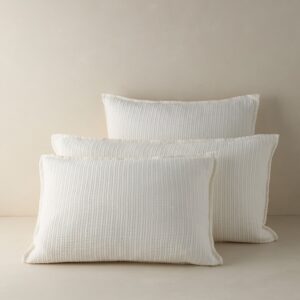 Alternative view of Chatham Cotton Matelasse Euro Sham by Pom Pom at Home