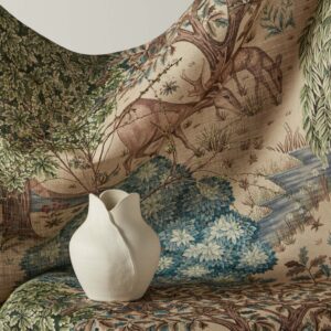 The Brook Tapestry Viscose Fabric by Morris & Co.