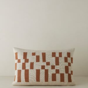 Alternative view of Mosaic Embroidered Pillow by Élan Byrd